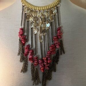 Tribal Coral Necklace